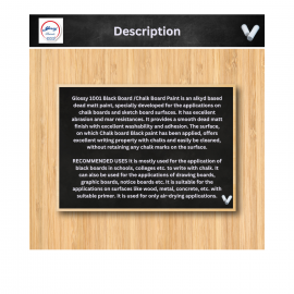 Glossy 1001 Chalk Board/Black Board Paint|Matt Finish|For School-Collage ClassRoom,Kids Room 