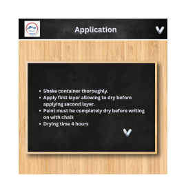 Glossy 1001 Chalk Board/Black Board Paint|Matt Finish|For School-Collage ClassRoom,Kids Room 