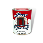 Glossy 1001 Homecare PU Premium High Gloss Ultra White Enamel Wall Paint  (1000 ml)