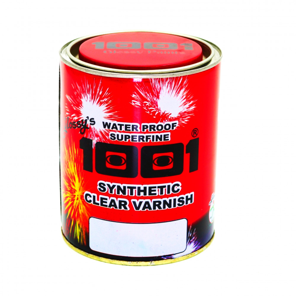 1001 Waterproof Superfine Synthetic Clear Varnish | High Gloss | Transparent Yellowish Wood Varnish