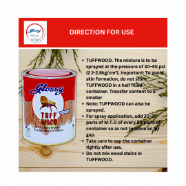 GLOSSY 1001 TUFF WOOD POLYURETHANE CLEAR WOOD FINISH | HIGH-GLOSS FINISH|(Polyurethane 1X1LTR)