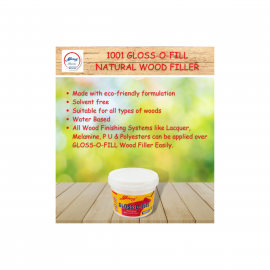 Glossy Gloss-O-Filler Natural Wood Filler|Water Based|eco-Friendly|White Color Crack Filler  (1 kg)