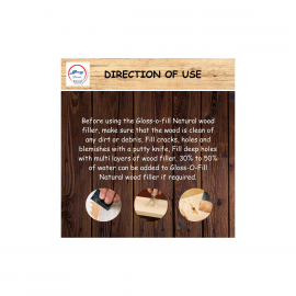 Glossy Gloss-O-Filler Natural Wood Filler|Water Based|eco-Friendly|White Color Crack Filler  (1 kg)