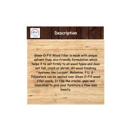 Glossy Gloss-O-Filler Natural Wood Filler|Water Based|eco-Friendly|White Color Crack Filler  (1 kg)
