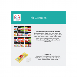 Elite Artists Acrylic Colour Set |20 Shades X 50ml Each|For Art ,Kraft and Paint Work  (Set of 20, Multicolor)